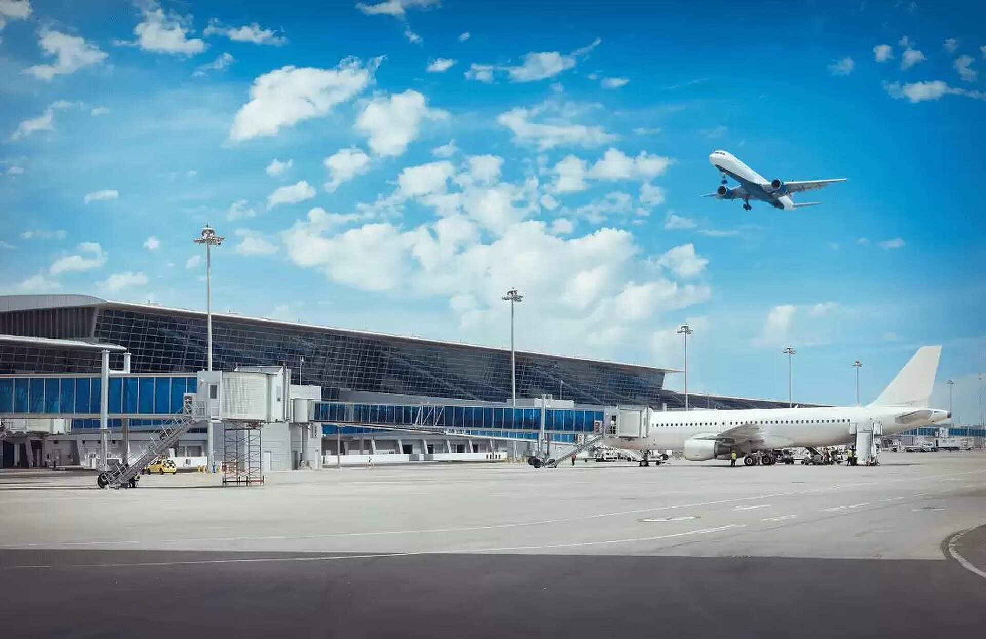 Aircraft at an airport terminal for a Bali airport transfer